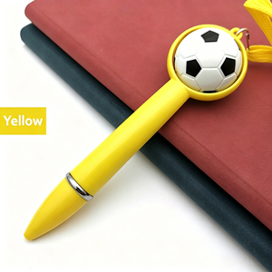 Bolígrafo con Forma de Balón de Fútbol, Bolígrafo Retráctil con Diseño de Fútbol y Tinta Negra para la Escuela, Oficina, Regalos Promocionales - Product Image 2