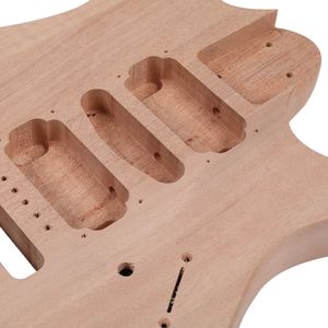 Kit de guitare électrique intelligente 6 cordes pour débutants, style 170, corps en acajou, manche en érable, accessoires en palissandre - pour projets musicaux DIY - Product Image 6