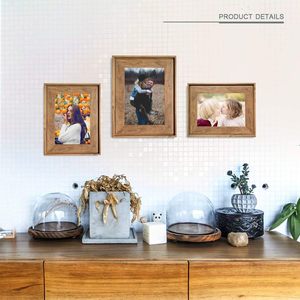 Picture Frame HUIXIANG Vintage Portrait Photo Frames Retro Landscape & Horizontal <b>Poster</b> Frame Standing or Wall - Product Image 2
