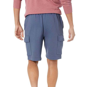 Pantalones Cortos Cargo Unisex con Estampado Floral, 100% Algodón, Transpirables, de Secado Rápido, Cintura Alta, Cordón Ajustable, Logotipo Frontal, Casuales, Azules, con Bolsillos - Product Image 4