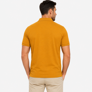 Polo homme en tissu doux et respirant, idéal pour un usage quotidien, coupe confortable, look élégant pour les hommes modernes. - Product Image 3
