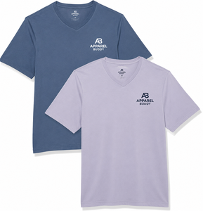 เสื้อยืดแขนสั้นผู้ชายแบรนด์ AMY ผ้าฝ้าย 100% ทรงปกติ รับสกรีนโลโก้ ขายส่ง - Product Image 1
