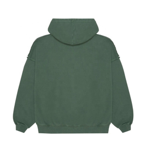 เสื้อฮู้ดดี้ทรงหลวมแบบสั่งทำพิเศษ (OEM) – ผ้าเฟรนช์เทอร์รี่เนื้อหนา ทรงบ็อกซี่แบบครอป - Product Image 2