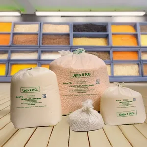 Sacs d'épicerie biodégradables et compostables de qualité alimentaire PE sans plastique, marque UKHI, impression flexo Haryana, emballage personnalisé thermoscellé - Product Image 1