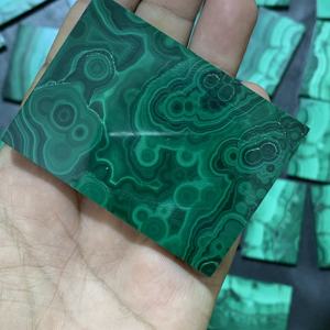 Piedras de malaquita verde sueltas de forma Rectangular de gran tamaño Natural certificadas por IGI de alta calidad para la fabricación de joyas - Product Image 5