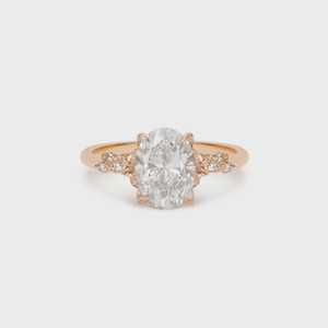 Anillo de compromiso de oro macizo de 14 quilates con diamante ovalado cultivado en laboratorio, estilo vintage antiguo, solitario, para mujer, venta al por mayor personalizada - Product Image 5