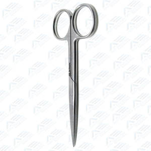 กรรไกรผ่าตัดสแตนเลส เครื่องมือผ่าตัดมาตรฐาน 4.5 นิ้ว ใช้แรงมือ ปลายตรงคม - Product Image 4