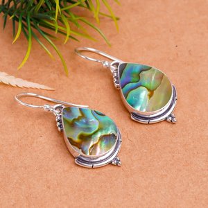 Pendientes colgantes de plata de ley 925 hechos a mano con piedras preciosas, joyería de lujo, regalo para mujer - Product Image 1