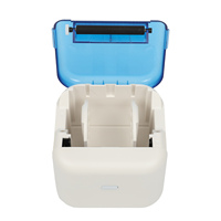 Imprimante thermique portable mini 58 mm moderne pour reçus et étiquettes, interface USB, rouleau de papier de 50 mm de diamètre, noir et blanc