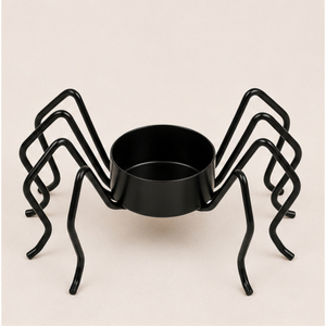 Wholesale Halloween Spider <b>Tealight</b> Holder Black Metal Spooky Spider Candle Stand for Gothic Home Decor Haunted House Party - Product Image 3