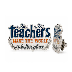 Custom Metal Enamel Pin with Die Cutting Printing Modern Design for <b>Teacher</b> Appreciation <b>Gifts</b>-School Season & <b>Teacher</b> Day - Product Image 6