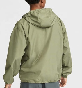 Custom Nylon Windbreaker <b>Jacket</b> Zip Up Waterproof <b>Men</b> Lightweight <b>Running</b> Outdoor Nylon Windproof <b>Jacket</b> - Product Image 2