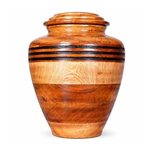Premium Wooden Funeral Urn for Human Ashes Handmade Cremation <b>Memorial</b> Keepsake <b>Box</b> Luxury Decorative Adult Ashes Container - Product Image 1