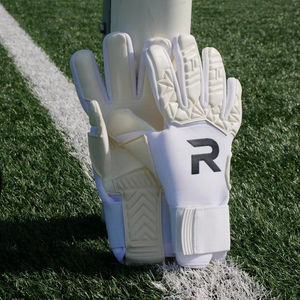 Gants de gardien de but professionnels, blancs, en latex, avec grip, respirants, protection des doigts, football, unisexe, entraînement en plein air, utilisation en match - Product Image 3