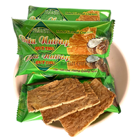 Meilleures ventes QUYTHU Original Baked Coconut Cracker 150g Snack croustillant à la noix de coco Prix compétitif Vente en gros Exportation
