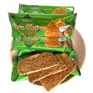 Meilleures ventes QUYTHU Original Baked Coconut Cracker 150g Snack croustillant à la noix de coco Prix compétitif Vente en gros Exportation - Product Image 2