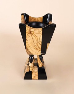 Quemador de incienso Bakhoor Mabkhara de lujo hecho a mano, de resina y madera, quemador de incienso Oud árabe, Majmar artístico, soporte decorativo para fragancias del hogar - Product Image 1