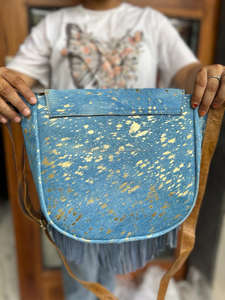 Nuevo elegante pelo en ocultar piel metálica gamuza cuero flecos Sling Bag mujer moda Venta caliente barril en forma de bandolera - Product Image 5