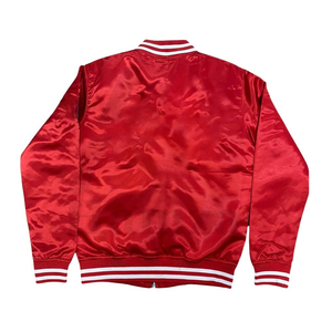 Veste en satin pour homme de qualité supérieure, durable, de la meilleure qualité, taille personnalisée, veste en satin verte avec boutons pression - Product Image 2