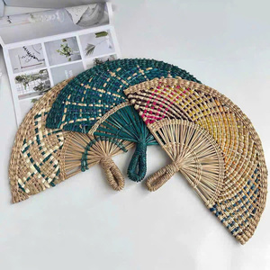 Handmade Natural Seagrass Palm Leaf Fan Bamboo <b>Frame</b> Rustic Design Wedding <b>Graduation</b> Thanksgiving Christmas Party Hot Selling - Product Image 3