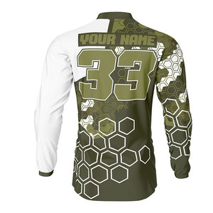 Jersey de Motocross 100% Poliéster con Tejido de Micro Malla, Color Inalterable, Jersey de Sublimación Mx para Motociclismo y Automovilismo para Hombre - Product Image 2