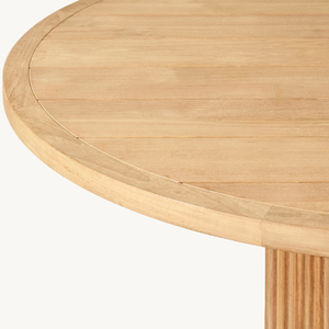 Mesa redonda de estilo sencillo en oferta para uso en exteriores, en patios y en la playa, duradera y de buena calidad. - Product Image 4