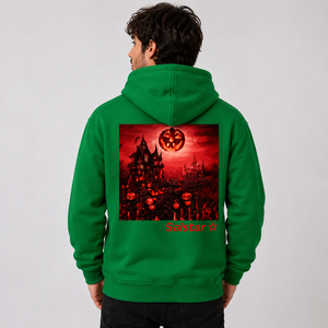 Wholesale <b>Halloween</b> Party Heavy GSM Fabric Hoodie Custom Printed Pullover <b>Sweatshirt</b> Private Label OEM ODM - Product Image 2