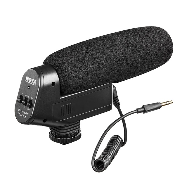 BOYA BY-VM600 On-camera shotgun Microphone Cardioid Directional Condenser Microphone Mic for DLSR Camera
