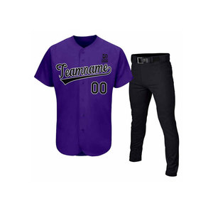 ชุดกีฬาเบสบอลราคาถูก ออกแบบโลโก้ตามสั่ง แห้งเร็ว ระบายอากาศได้ดี น้ำหนักเบา บริการ OEM - Product Image 1