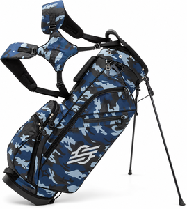 Étui pour clubs de golf avec fermeture éclair, design pliable, poche étanche, motif camouflage, 47 pouces, polyester, ceinture à coussin d'air, unisexe, 21L - Product Image 5