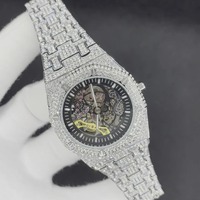 Orologio di Lusso in Acciaio Inossidabile con Cassa Quadrata in Lega al Quarzo, Quadrante Analogico, Vetro Zaffiro, Lunetta con Diamanti, Resistenza all'Acqua 10 Bar, Automatico