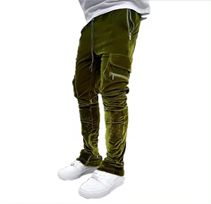 Custom Essentials Oversized French Terry Cotton <b>Flare</b> <b>Trousers</b> for <b>Men</b> Ladies Straight Wide Sweatpants Stacked Sweat <b>Trouser</b> - Product Image 2