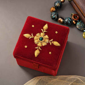 New Luxury Jewelry <b>Box</b> Cardboard Magnetic Snap Closure Engraved Butterfly Shape Wedding Bridal <b>Ring</b> Storage Organizer Gift Case - Product Image 3