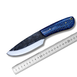 มีดล่าสัตว์ทำมือจากสแตนเลสสตีล ยี่ห้อ Pasha Enterprises ด้ามเรซิ่น ปลอกหนัง ใบมีดแบบ Fixed Blade ปลายแหลม สำหรับกิจกรรมกลางแจ้ง - Product Image 3