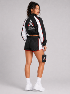 High Quality Women's Casual Windbreaker Short Set Stylish Jacket Shorts Lightweight Comfortable <b>Waterproof</b> Breathable Activewear - Product Image 6