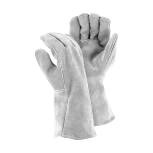Gants de soudage en cuir à manches longues, résistants à la chaleur, pour la sécurité industrielle - Product Image 2