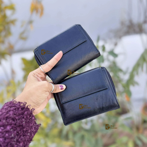Nueva Cartera Delgada de Cuero Genuino de Primera Calidad con Bloqueo RFID, Gran Capacidad, Cartera Corta para Tarjetas, Monedero, Porta Tarjetas de Identificación - Product Image 1