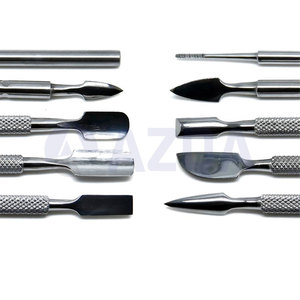 Ensemble professionnel d'instruments de modelage et de sculpture dentaire en acier inoxydable à double extrémité pour laboratoire dentaire - Product Image 2