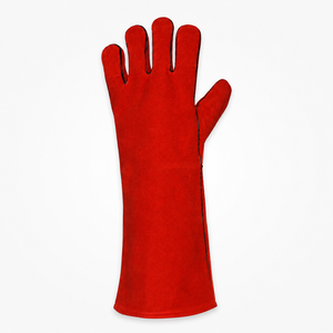 Gants en cuir confortables, texture lisse, poignets froncés, durables, antidérapants, usage général, construction robuste - Product Image 5