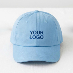 6 Panel Wholesale Custom Logo Embroidery Unstructured Curved Brim Cotton Baseball Cap Unisex <b>Dad</b> <b>Hat</b> Multi Color Manufacturers - Product Image 1