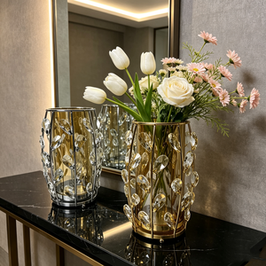 Vase à fleurs en fer forgé fait main de haute qualité, design côtier contemporain, écologique, pour décoration de table, mariage et maison - Product Image 6