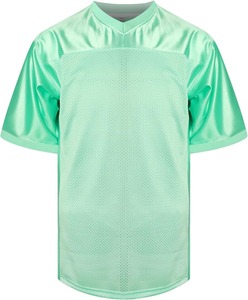 เสื้อฟุตบอลอเมริกันคุณภาพสูงแบบขายส่ง ผลิตตามสั่ง ผ้าโพลีเอสเตอร์ตาข่าย พิมพ์ลาย OEM ทรงหลวม คอกลม แห้งเร็ว เหมาะสำหรับการฝึกซ้อม - Product Image 2