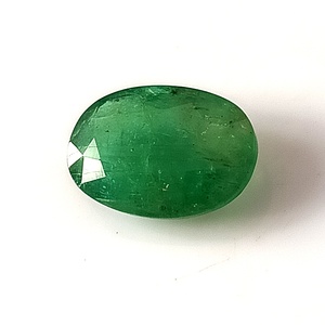Esmeralda Zambiana Natural de 3.45 Quilates, Facetada, Corte Ovalado, Piedra Preciosa Suelta - Product Image 2