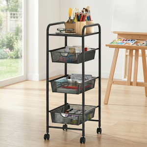 Vente en gros eBay Taiwan fabricant de meubles de rangement pour la maison, outil de bricolage, chariot d'outils utilitaires de roulement de maille à 3 niveaux - Product Image 1