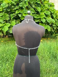 Haut de soutien-gorge en maille d'aluminium plaqué argent, forme ronde, style armure moderne et antique, art portable, logo personnalisé - Product Image 3