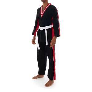 Uniforme de Taekwondo Azul de Primera Calidad, Personalizado con Cuello en V, Dobok de Artes Marciales, Traje de Karate, Equipo de Entrenamiento para Adultos y Niños - Product Image 1
