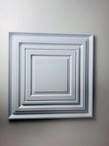 Chất lượng cao 50x50cm 3D Tường Bảng điều chỉnh dễ dàng cài đặt không thấm nước hiện đại hình học nhựa tường trang trí <span class=keywords><strong>WPC</strong></span> chất liệu cho nhà - Product Image 6