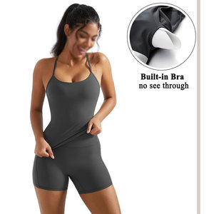 Ensemble de sport personnalisable pour femme, 2 pièces, sans couture, dos en O, pour la gym, le yoga et le fitness, collection 2026 - Product Image 6
