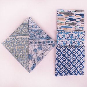 Pañuelo orgánico estampado a mano, bufanda ligera de algodón estilo bohemio, para la cara, el cabello o el cuello, accesorio de moda sostenible unisex - Product Image 2