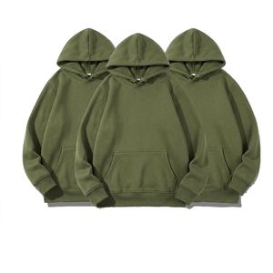 Custom Men's Oversized Streetwear <b>Hoodies</b> Sweatshirts 430gsm Heavyweight Pullover 3D Embroidery Print Silver Fox Faux Fur <b>String</b> - Product Image 6